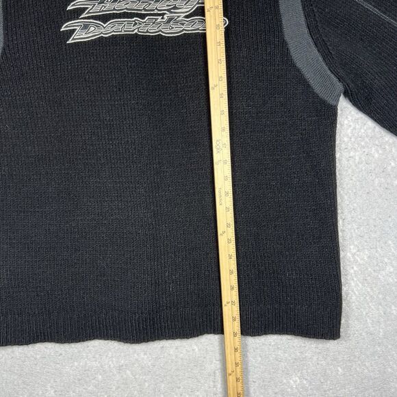 VTG Harley Davidson 2005 Motorcycles Knit Sweater Embroidered Logo Men’s XXL - Picture 6 of 12